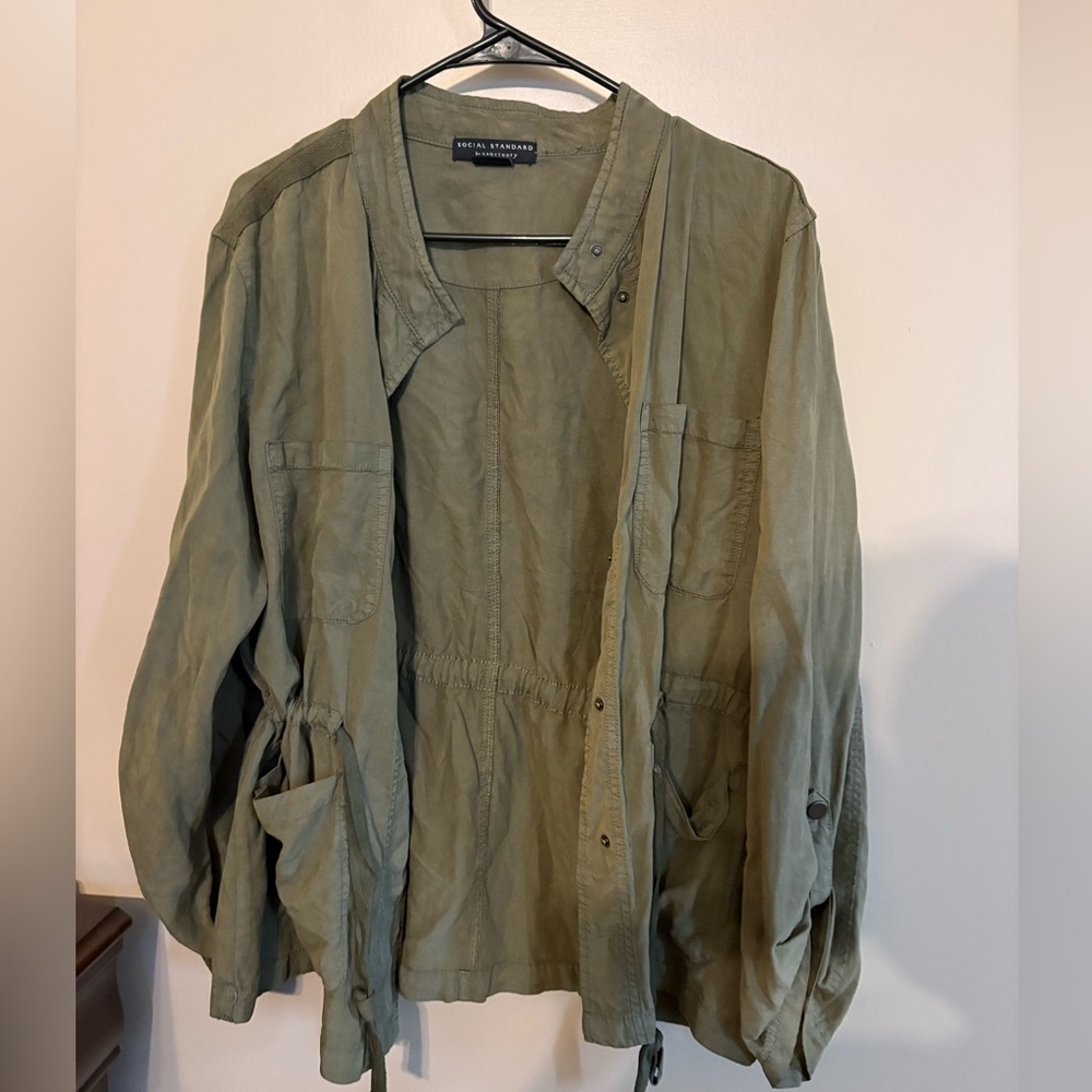 Social Standard by Sanctuary Olive Green Jacket size Large